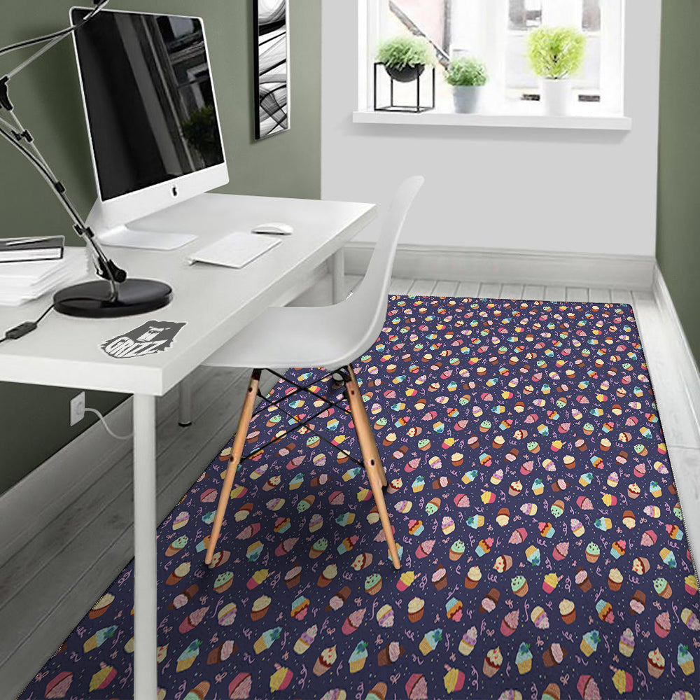 Cupcake Cute Print Pattern Floor Mat-grizzshop