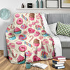 Cupcake Dessert Pattern Print Blanket-grizzshop