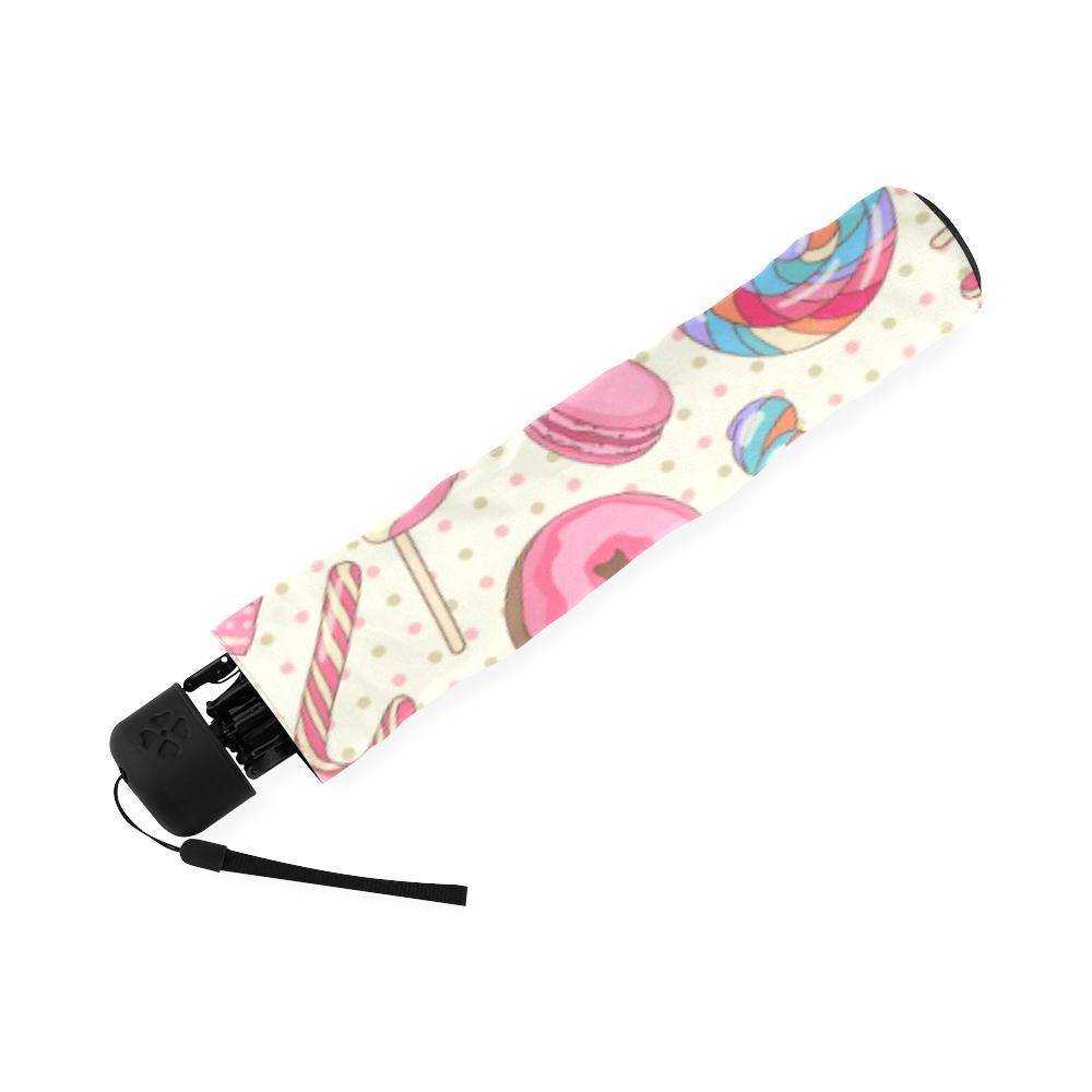Cupcake Dessert Pattern Print Foldable Umbrella-grizzshop