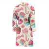 Cupcake Dessert Pattern Print Men Long Robe-grizzshop