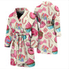 Cupcake Dessert Pattern Print Men Long Robe-grizzshop