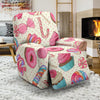 Cupcake Dessert Pattern Print Recliner Cover-grizzshop