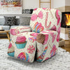 Cupcake Dessert Pattern Print Recliner Cover-grizzshop