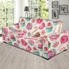 Cupcake Dessert Pattern Print Sofa Covers-grizzshop