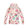 Cupcake Dessert Pattern Print Women Pullover Hoodie-grizzshop