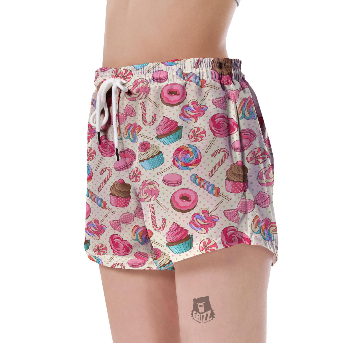 Cupcake Dessert Pattern Print Women's Shorts-grizzshop
