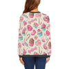 Cupcake Dessert Pattern Print Women's Sweatshirt-grizzshop