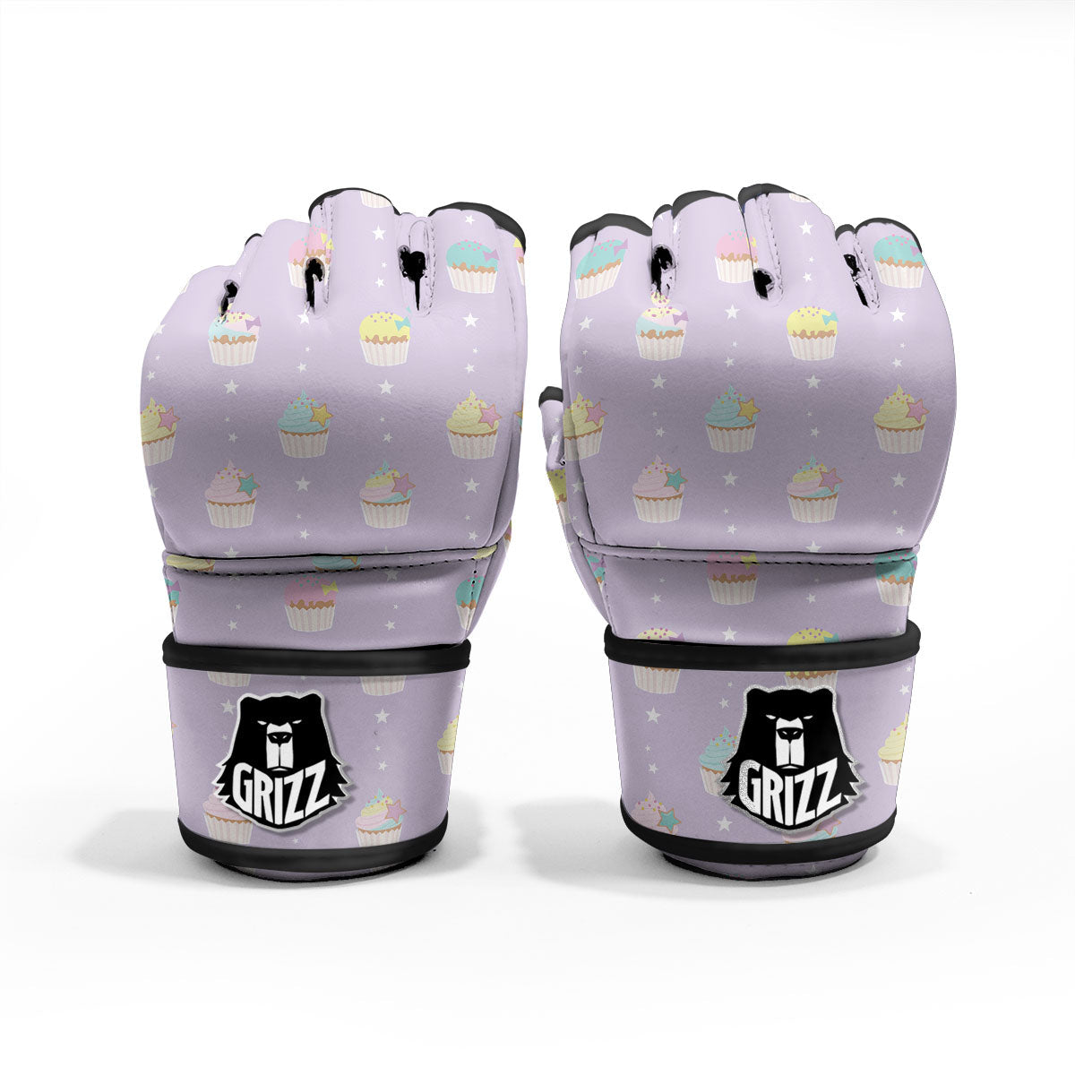 Cupcake Pastel Print Pattern MMA Gloves-grizzshop