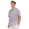 Cupcake Pastel Print Pattern Men's Short Sleeve Shirts-grizzshop