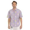 Cupcake Pastel Print Pattern Men's Short Sleeve Shirts-grizzshop