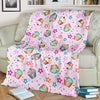 Cupcake Pattern Print Blanket-grizzshop