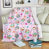 Cupcake Pattern Print Blanket-grizzshop