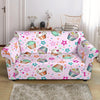 Cupcake Pattern Print Loveseat Cover-grizzshop