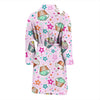 Cupcake Pattern Print Men Long Robe-grizzshop