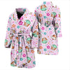 Cupcake Pattern Print Men Long Robe-grizzshop