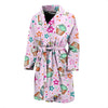 Cupcake Pattern Print Men Long Robe-grizzshop