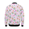 Cupcake Pattern Print Men's Bomber Jacket-grizzshop