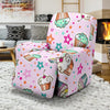 Cupcake Pattern Print Recliner Cover-grizzshop