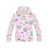 Cupcake Pattern Print Women Pullover Hoodie-grizzshop