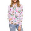 Cupcake Pattern Print Women Pullover Hoodie-grizzshop