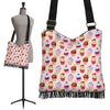 Cupcake Pink Pattern Print Crossbody Bags-grizzshop