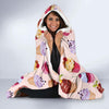 Cupcake Pink Pattern Print Hooded Blanket-grizzshop