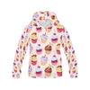 Cupcake Pink Pattern Print Men Pullover Hoodie-grizzshop