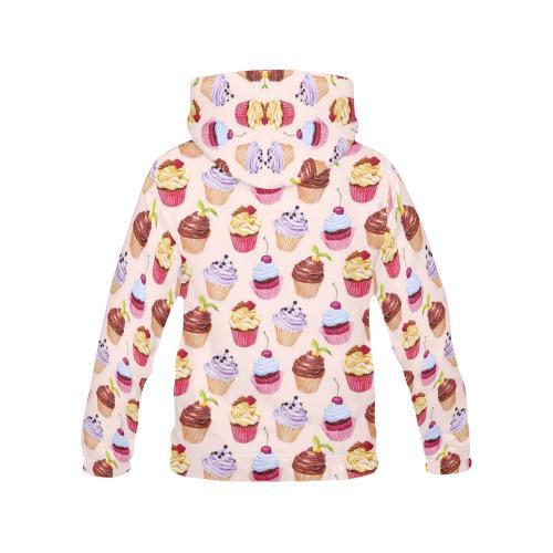 Cupcake Pink Pattern Print Men Pullover Hoodie-grizzshop