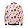 Cupcake Pink Pattern Print Men's Bomber Jacket-grizzshop