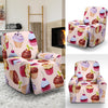 Cupcake Pink Pattern Print Recliner Cover-grizzshop