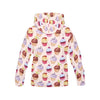 Cupcake Pink Pattern Print Women Pullover Hoodie-grizzshop