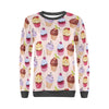 Cupcake Pink Pattern Print Women's Sweatshirt-grizzshop