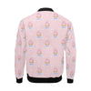 Cupcake Polka Dot Pattern Print Men's Bomber Jacket-grizzshop