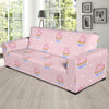 Cupcake Polka Dot Pattern Print Sofa Covers-grizzshop