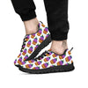 Cupcake Purple Print Pattern Black Sneaker-grizzshop