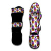 Cupcake Purple Print Pattern Muay Thai Shin Guards-grizzshop