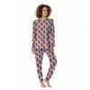 Cupcake Purple Print Pattern Women's Pajamas-grizzshop