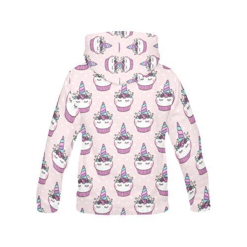 Cupcake Unicorn Pattern Print Men Pullover Hoodie-grizzshop