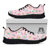 Cupcake Unicorn Print Pattern Black Sneaker-grizzshop