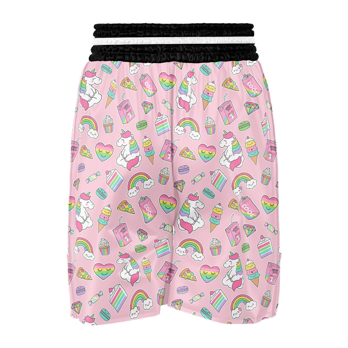 Cupcake Unicorn Print Pattern Boxing Shorts-grizzshop