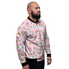 Cupcake Unicorn Print Pattern Men's Bomber Jacket-grizzshop