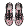 Cupid Valentine Cute Panda Print Pattern Black Gym Shoes-grizzshop