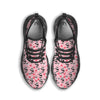 Cupid Valentine Cute Panda Print Pattern Black Running Shoes-grizzshop