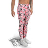 Cupid Valentine Cute Panda Print Pattern Men's Leggings-grizzshop