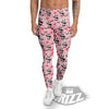 Cupid Valentine Cute Panda Print Pattern Men's Leggings-grizzshop