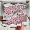 Cupid Valentine Cute Panda Print Pattern White Basketball Shoes-grizzshop