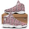 Cupid Valentine Cute Panda Print Pattern White Basketball Shoes-grizzshop