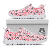 Cupid Valentine Cute Panda Print Pattern White Sneaker-grizzshop