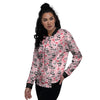 Cupid Valentine Cute Panda Print Pattern Women's Bomber Jacket-grizzshop