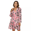 Cupid Valentine Cute Panda Print Pattern Women's Robe-grizzshop